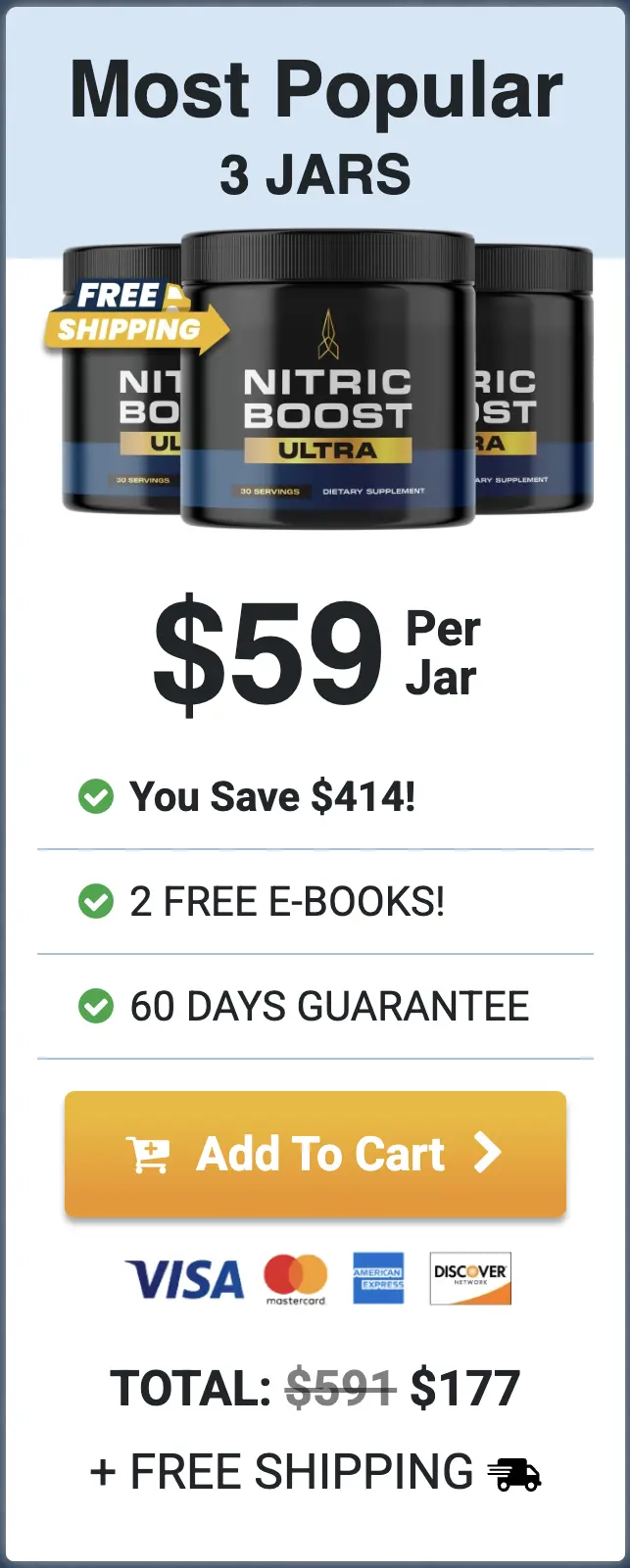 Nitric Boost Ultra Buy Three Jars